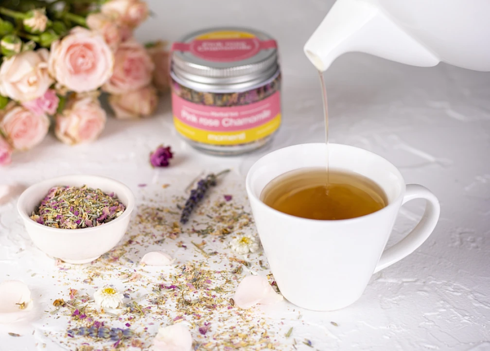 Chamomile & Damask Rose Herbal Tea